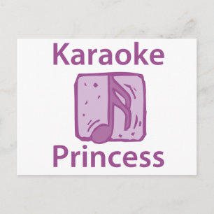 Karaoke Princess Postkarte