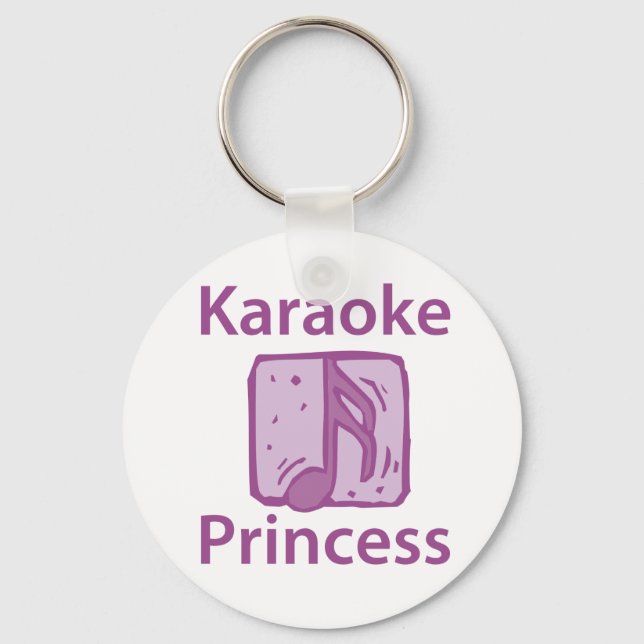 Karaoke Princess Schlüsselanhänger (Vorderseite)