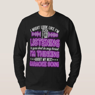 Karaoke Sänger 80er Retro Vintage Ich Könnte Ausse T-Shirt