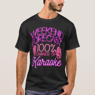 Karaoke Sänger 80er Retro-Wochenende vintage T-Shirt