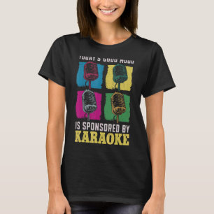 Karaoke Sängerin 80er Retro Heute gute Laune ist S T-Shirt