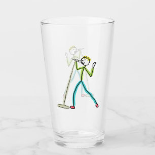 Karaoke-Singender Stockmann Glas