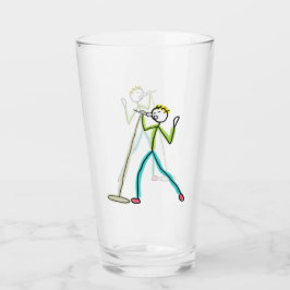 Karaoke Singing Stickman Glas