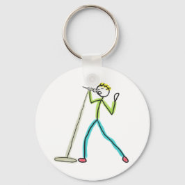Karaoke Singing Stickman Schlüsselanhänger