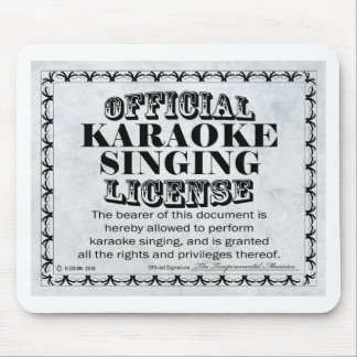 Karaoke Singlizenz Mousepad