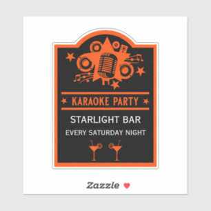 Karaoke Werbeaktion Wall Aufkleber