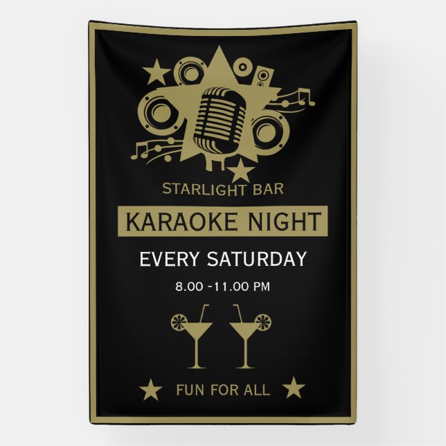 Karaoke Werbeaktion Wall Banner (Vertikal)