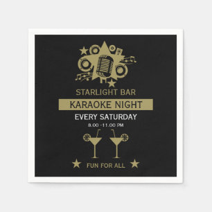 Karaoke Werbeaktion Wall Serviette