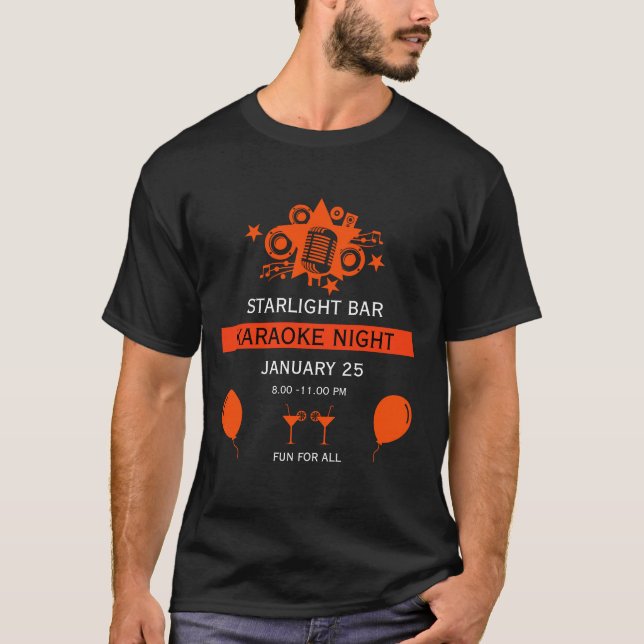 Karaoke Werbeaktion Wall T-Shirt (Vorderseite)