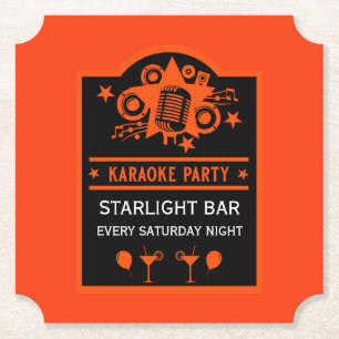 Karaoke Werbeaktion Wall Untersetzer