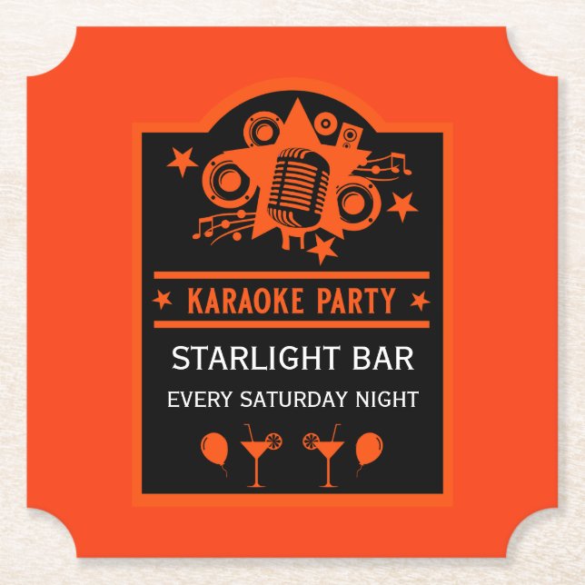 Karaoke Werbeaktion Wall Untersetzer (Vorderseite)
