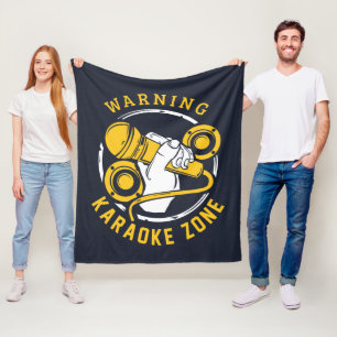 Karaoke Zone Singer Musiker Fleecedecke