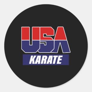 Karate2 Runder Aufkleber