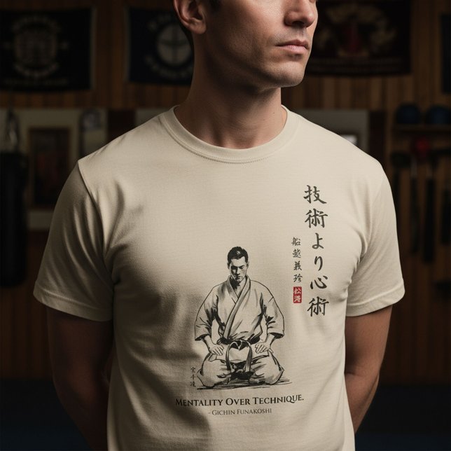 Karate 5. Gebot  - Mentalität über Technik T-Shirt (Von Creator hochgeladen)