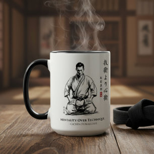 Karate 5. Gebot  - Mentalität über Technik Tasse