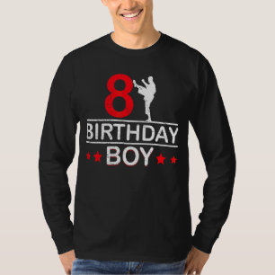 Karate 8. Geburtstag Boy Taekwondo 8 Jahre Altes K T-Shirt
