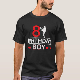 Karate 8th Birthday Boy Taekwondo Lover 8 Years T-Shirt