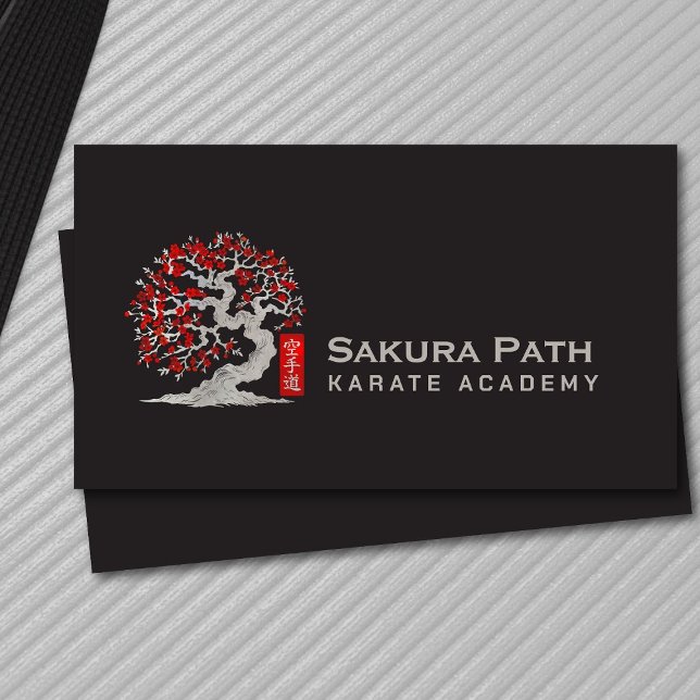 Karate Academy - Red Blossom Sakura Visitenkarte (Von Creator hochgeladen)
