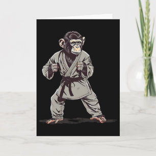 Karate-Affe-Kickboxen-Judo-Jiu-Jitsu-Mma-Martia Karte