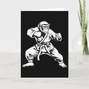 Karate-Affe Taekwondo Kickboxen Mma Judo Affe Karte