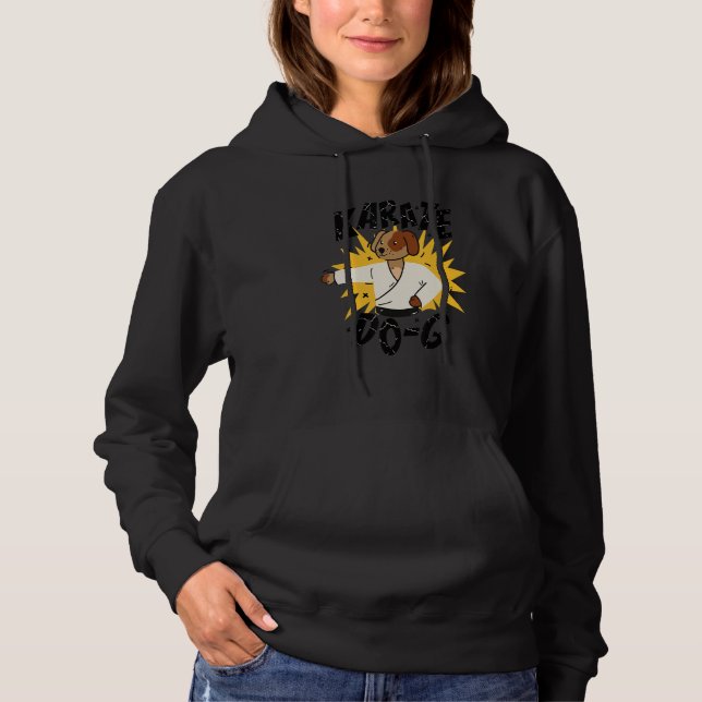 Karate American dog Hoodie (Vorderseite)
