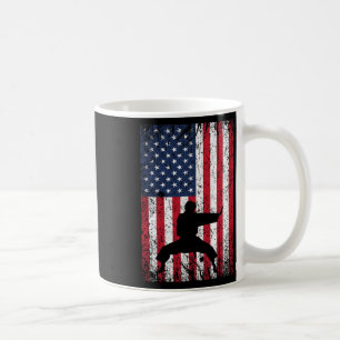 Karate American Flag 4. Juli Martial Arts for Kaffeetasse