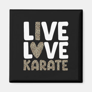 Karate Art for Men Women Kinder Kampfkunst Black B Magnet