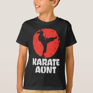 Karate Aunt Ponytail Kick Japanisch Martial Arts W T-Shirt