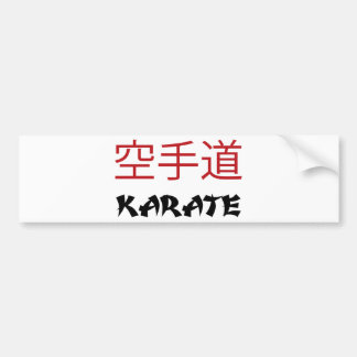 Karate Autoaufkleber