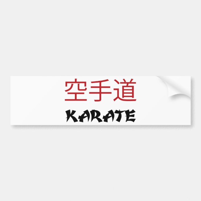 Karate Autoaufkleber (Vorne)