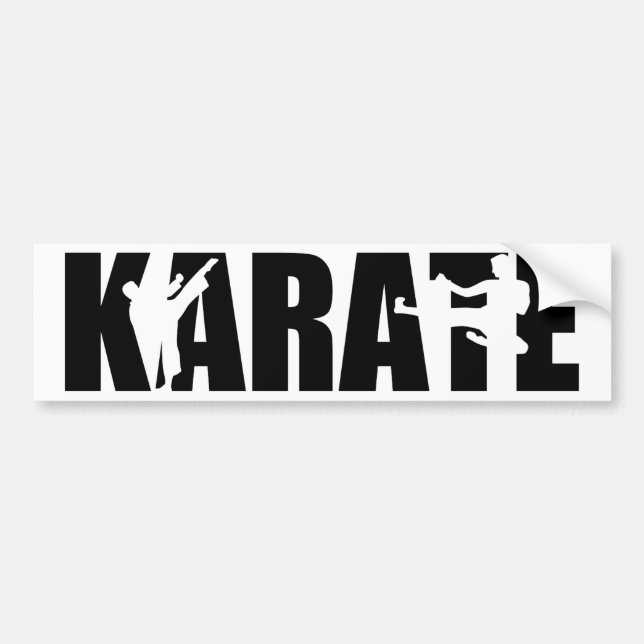Karate Autoaufkleber (Vorne)