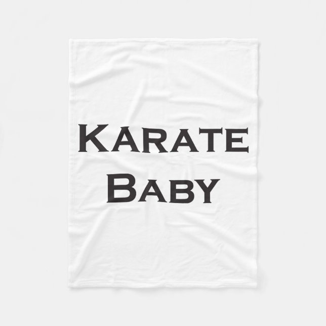 Karate Baby T-Shirt  Fleecedecke (Vorderseite)