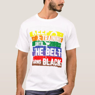 Karate Behielt Training, bis der Gürtel sich schwa T-Shirt