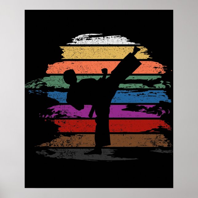 Karate Belt Colors Poster (Vorne)