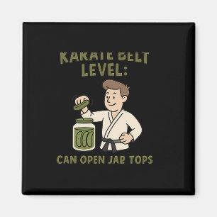 Karate Belt Level kann Jar Tops Martial Arts öffne Magnet