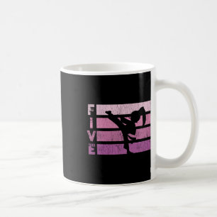 Karate Birthday 5 Year Taekwondo Girl 5th Bir Kaffeetasse
