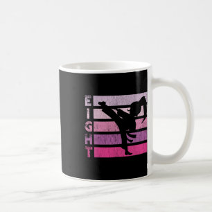 Karate Birthday 8 Year Taekwondo Girl 8th Bir Kaffeetasse
