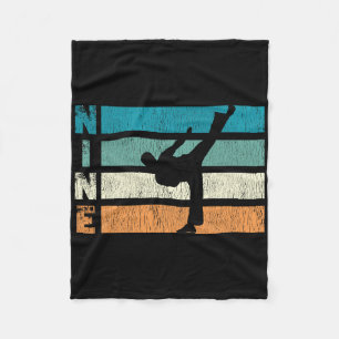 Karate Birthday 9 Year Taekwondo Boy 9th Birth Fleecedecke