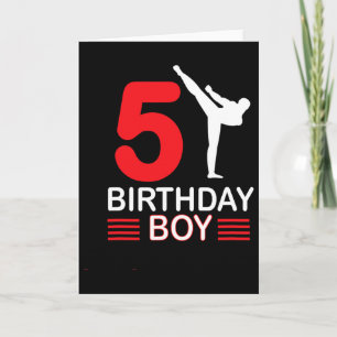 Karate Birthday T-Shirt Boy Gift Kinder Taekwondo Karte