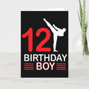 Karate Birthday T-Shirt Boy Gift Kinder Taekwondo  Karte