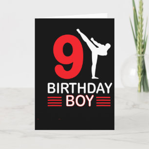 Karate Birthday T-Shirt Boy Gift Kinder Taekwondo Karte