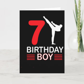 Karate Birthday T-Shirt Boy Gift Kinder Taekwondo  Karte