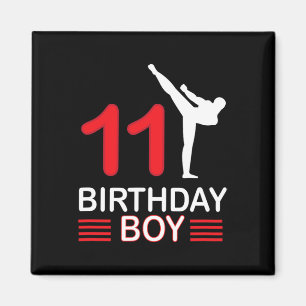 Karate Birthday T-Shirt Boy Gift Kinder Taekwondo Magnet