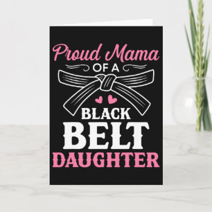 Karate Black Belt Daughter Mama Gift Martial Arts Karte