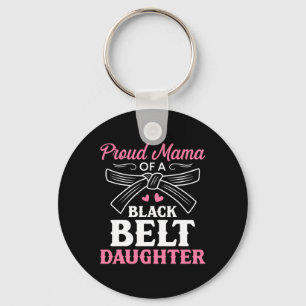 Karate Black Belt Daughter Mama Gift Martial Arts Schlüsselanhänger