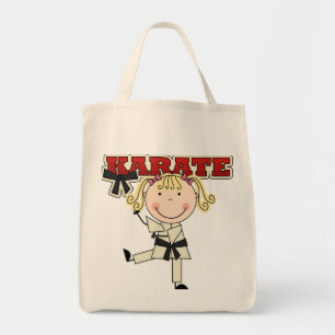KARATE - blonde Mädchen-T - Shirts und Geschenke Tragetasche