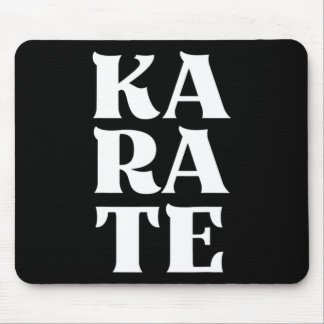 Karate Bold Letters Japanese Martial Art Karateka Mousepad