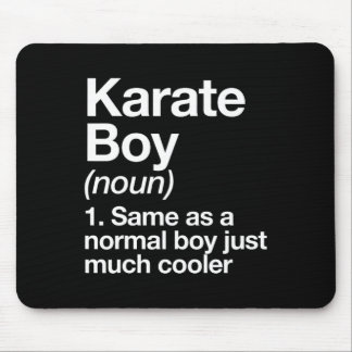 Karate Boy Definition Funny Martial Arts Sports Mousepad