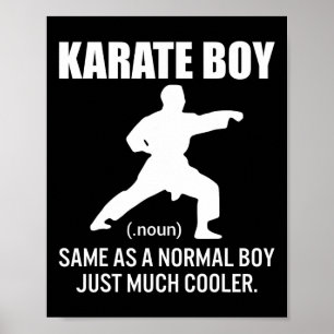 Karate Boy Funny definiert Geschenk für Kampfkunst Poster