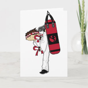 Karate Boy Greeting Card Karte
